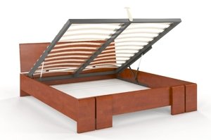 Łóżko drewniane bukowe ze skrzynią na pościel Skandica VESTRE Maxi & ST