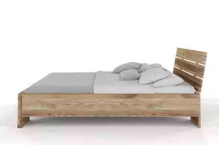 Łóżko drewniane dębowe Visby Sandemo High