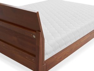 Łóżko drewniane sosnowe Skandica AGAVA / 120x200 cm, kolor biały