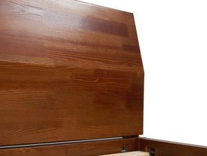Łóżko drewniane sosnowe Skandica AGAVA / 120x200 cm, kolor palisander