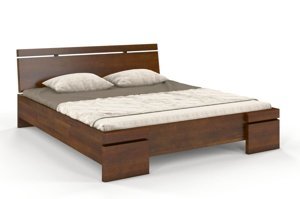 Łóżko drewniane sosnowe Skandica SPARTA Maxi / 120x200 cm, kolor palisander
