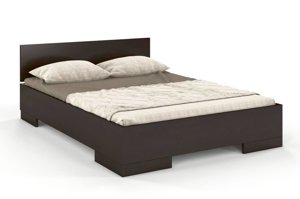 Łóżko drewniane sosnowe Skandica SPECTRUM Maxi / 160x200 cm, kolor palisander