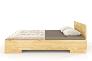 Łóżko drewniane sosnowe Skandica SPECTRUM Maxi / 180x200 cm, kolor palisander