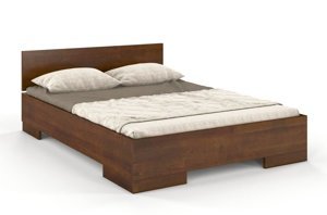 Łóżko drewniane sosnowe Skandica SPECTRUM Maxi & Long (długość + 20 cm) / 120x220 cm, kolor palisander