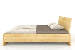 Łóżko drewniane sosnowe Skandica VESTRE Maxi / 180x200 cm, kolor palisander