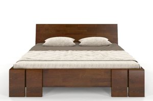 Łóżko drewniane sosnowe Skandica VESTRE Maxi & Long / 140x220 cm, kolor palisander
