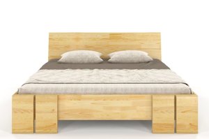 Łóżko drewniane sosnowe Skandica VESTRE Maxi & Long / 160x220 cm, kolor palisander
