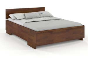 Łóżko drewniane sosnowe Visby Bergman High BC Long (skrzynia na pościel) / 160x220 cm, kolor naturalny