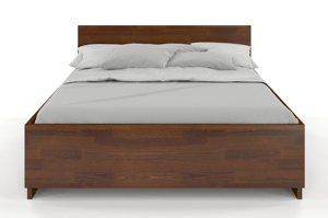 Łóżko drewniane sosnowe Visby Bergman High BC Long (skrzynia na pościel) / 180x220 cm, kolor naturalny