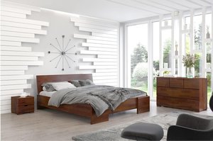 Łóżko drewniane sosnowe Visby Hessler High / 120x200 cm, kolor naturalny
