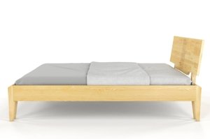 Łóżko drewniane sosnowe Visby POZNAŃ /120x200 cm, kolor orzech