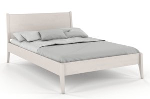 Łóżko drewniane sosnowe Visby RADOM / 140x200 cm, kolor orzech
