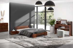 Łóżko drewniane sosnowe Visby Sandemo / 160x200 cm, kolor naturalny