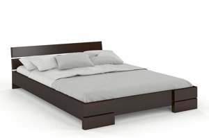 Łóżko drewniane sosnowe Visby Sandemo / 90x200 cm, kolor biały