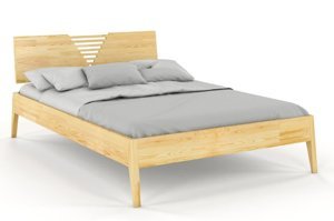 Łóżko drewniane sosnowe Visby WOŁOMIN / 160x200 cm, kolor biały