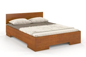 Łóżko drewniane sosnowe ze skrzynią na pościel Skandica SPECTRUM Maxi & Long ST (długość + 20 cm) / 200x220 cm, kolor biały