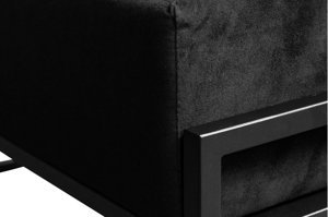 Nowoczesna ławka IRON z tapicerowanym siedziskiem