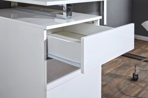 Nowoczesne biurko COMPACT w białym kolorze / 160x70 cm