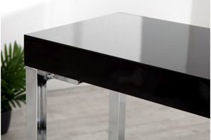 Nowoczesne czarne biurko BLACK DESK / 120x40 cm