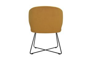 Nowoczesne krzesło tapicerowane EDDY X na metalowych nogach
