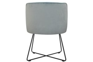 Nowoczesne krzesło tapicerowane INGE X na metalowych nogach