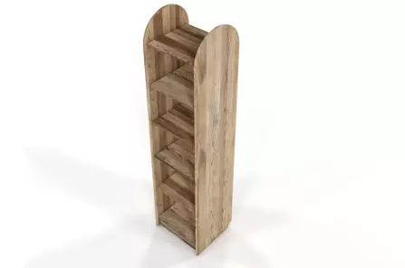 Regał drewniany dębowy Visby KLIPPEN / 3 szerokości