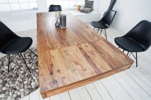 Rozkładany, drewniany stół LAGOS (120-200 cm)