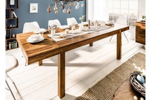 Rozkładany, drewniany stół LAGOS / 160-240 cm