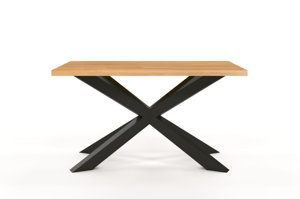 Stół SPIDER na metalowej podstawie / 140x80 cm
