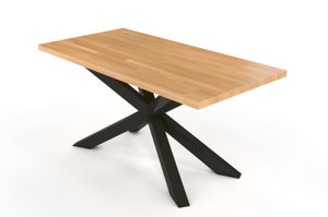 Stół SPIDER na metalowej podstawie / 160x80 cm