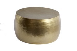 Stolik kawowy z młotkowanego aluminium OPTIK / złoty 60 cm