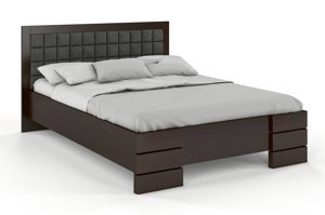 Tapicerowane łóżko drewniane - sosnowe Visby GOTLAND High BC Long (Skrzynia na pościel)